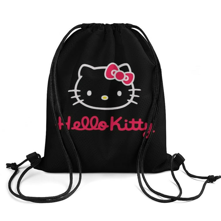 Hello Kitty Drawstring Backpack Water Resistant String Bag Sackpack Cinch for Sports Gym Travel Swimming Yoga Beach Walmart