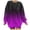 Purple, variant on Futezty Fashion Tie Dye Hoodies for Teen Girls, Womens Casual Long Sleeve Hooded Pullover Gradient Baggy Sweatshirts