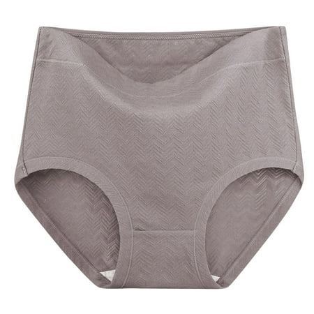 Lmnyox Seamless Underwear for Women High Waist No Show Leakproof Briefs Plus Size Full Coverage Panties Cotton Panty