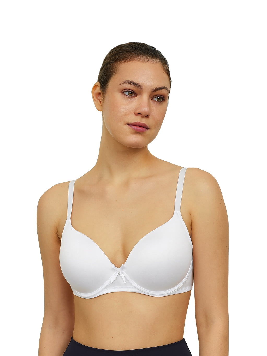 Women Bras 6 Packs T-Shirt Bras Full Coverage Comfortable Everyday Wear Size A to DDD Cups Bra 32B (S9991)
