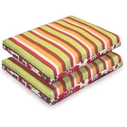 Bratt Stripe Red Reversible Seat Pads 2 pack
