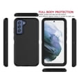 thumbnail image 2 of Galaxy S21 FE 5G Cases, Sturdy Case for Galaxy S21 FE 5G 6.4", Tekcoo Full-Body Heavy Duty Armor Hard Plastic & Shock Absorption Rubber Rugged Bumper 3-in-1 Case Cover -Black, 2 of 7