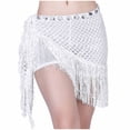 thumbnail image 2 of Womens MiDi Skirt Dance Skirt Tassel Waist with Fringe Waist Chain and Rhinestones 140cm Skirt, 2 of 4