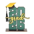 thumbnail image 2 of Class of 2026 Wooden Table Sign with Grad Cap Tassel, Graduation Decorations 2026, Graduation Gifts for Her, Graduation Ornaments for Desk Home Grad Party Decorations 1Pcs, 2 of 9