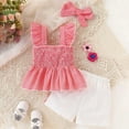 thumbnail image 7 of UAYOTSE Girl Clothes Set Summer Baby 0 6 12 18 24 Months 2T 3T Girl School Wear Clothes Shorts Set Floral Summer Outfits Cute Baby Clothes,Sizes 5-6 Years, 7 of 7