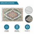 thumbnail image 6 of Orange Green Boho Placemats Set of 12, Medieval Vintage Ethnic Floral Abstract Placemats for Dining Table, Place Mats for Kitchen Tabletop, Waterproof Wipeable Dining Table Mats Set, 6 of 9