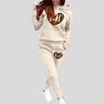 thumbnail image 2 of VBARHMQRT Rave Outfits for Women Cowboy Outfits for Women Tracksuit for Women Cotton 2 Piece Outfits Workout Sets Tracksuit Long Sleeve Hooded Jogger Pant Matching Set, 2 of 6