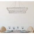 thumbnail image 2 of Monroe 50 inch LED double rectangle pendant in chrome, 2 of 5