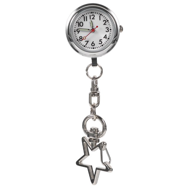 Reloj de bolsillo de enfermera práctico Reloj de broche práctico Reloj de bolsillo colgante de aleación