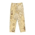 thumbnail image 4 of Bingfone Pajamas For Women,World Map Pajama Pants With Pockets-Medium, 4 of 9
