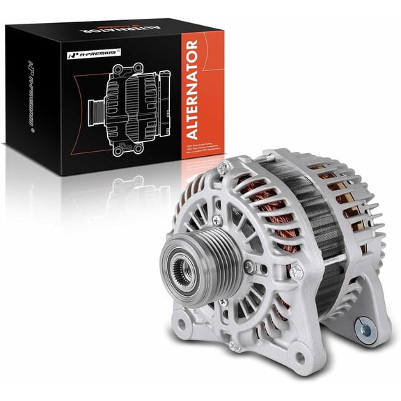A-Premium Alternator Compatible with Nissan Altima 2013-2018 2.5L, 12V 110A 6-Groove Clutch Pulley Clockwise, Replace# 231003TA1B, A2TJ1891ZC
