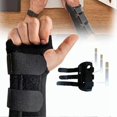 thumbnail image 3 of 1 Pair Wrist Brace Men Women Adjustable Carpal Tunnel Relief Wrist Support Splint for Tendonitis S 7.9in, 3 of 5