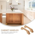 thumbnail image 2 of Hemoton 8 pcs Wooden Drawer Handles Wardrobe Handles Cabinet Drawer Handle, 2 of 8