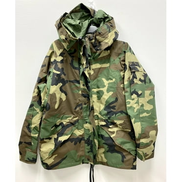 USGI Genuine ECWCS Gore Tex Woodland Cold/Wet Weather Parka - Small X-Short