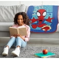 thumbnail image 2 of Jay Franco Kids Plush Throw Blanket – Soft & Cozy Fleece Throw for Bedroom & Couch Décor, Official Licensed Product, Blue - Spidey & Friends, 46x60 - Throw Blanket, 2 of 4