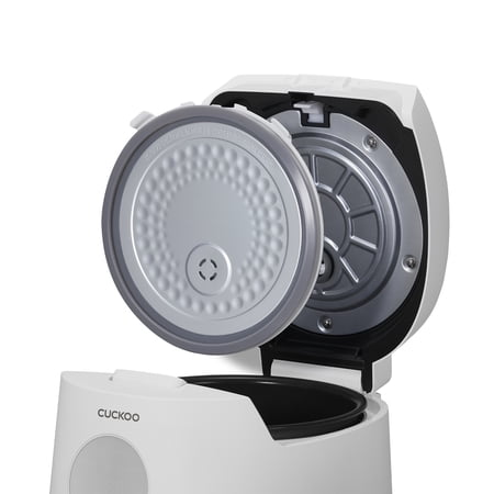 CUCKOO Micom Rice Cooker 6 Cup Uncooked / 12 Cup Cooked, Korean Fuzzy Logic Rice Cooker with Steam Tray, Versatile Food Steamer & Warmer with Non-Stick Inner Pot, Rice Maker, White (CR-0661F)