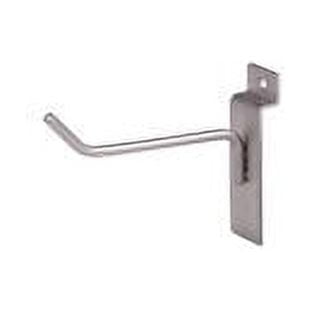 Econoco - BQSWH4SN - 4" Hook for Slatwall - Satin Nickel - - Sold in Pack of 96