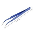 thumbnail image 2 of Unique Bargains 1 Pc Durable Eyelashes Tweezers for Bathroom Blue Stainless Steel, 2 of 6