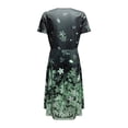 thumbnail image 3 of Ketyyh-chn99 Robes de Fête pour Femmes Grande Taille Robe Évasée à Fleurs Combinaisons Manches à Volants Shorts Robe Mini GN2,m, 3 of 5