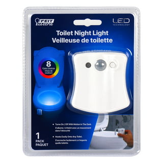 Ailun Toilet Night Light Motion Activated LED Light Aromatherapy 16 Colors  Changing Toilet Bowl Illuminate Nightlight for Bathroom Battery Not  Included [1 Pack] 