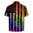 thumbnail image 5 of WAENQINLA American Flag Shirt for Men Big and Tall Fashion Star Stripes Print Button Down Shirts Short Sleeve Patriotic Tshirt, XS-4XL, 5 of 5