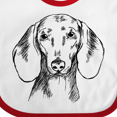 thumbnail image 4 of Inktastic Dachshund Sketch Portrait Boys or Girls Baby Bib, 4 of 4
