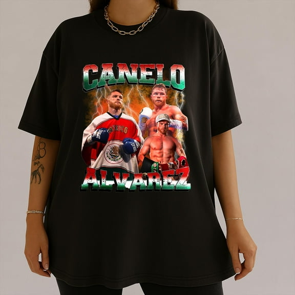 Vintage Canelo Alvarez Bootleg T-Shirt, Retro 90s Boxing Graphic Tee, Funny Gift for Him, Boxer Fan Tee