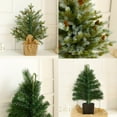 thumbnail image 3 of HaCpiu 3Ft Norfolk Pine Christmas Tree, Multicolor Artificial Christmas Tree, Prelit Pine Cones Christmas Trees, Awesome for Christmas Home Decor, 3 of 8