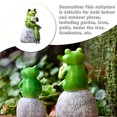 thumbnail image 4 of Yuarrent Adorno de jardín, escultura de resina artesanal, figurita en miniatura para interior y exterior, paisajismo, artesanía, estatua coleccionable Jardín y Patio Tipo 1 Yuarrent HA062768-01, 4 of 6