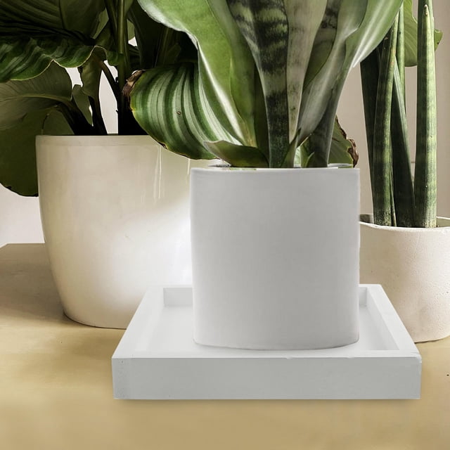 FOMIYES Para Plantas Cuadrada De Plástico Soporte Impermeable Para Macetas Y Jarrones