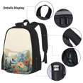 thumbnail image 3 of Easygdp Floral Mountain Landscape Mochila para Niños y Niñas con Set de Caja de Almuerzo y Estuche para Lápices 3 en 1, Mochila Escolar Estampada para Adolescentes, 3 of 7