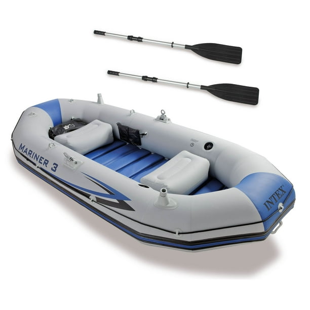 Intex Mariner 3-Person Inflatable River/Lake Dinghy Boat & Oars