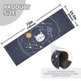 thumbnail image 5 of Yayeee Runner Rug for Bedroom 2'x6' Machine Washable Hallway Non Slip Mat, White Cat Planet, 5 of 8