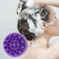 thumbnail image 2 of Unique Bargains 1 Pc Round Hair Shampoo Brush for Head Massage 3.78"x3.54" Purple, 2 of 6