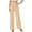*Beige, variant on ClodeEU Women's Buttons Mid Rise Trousers,Straight Leg Pant,Casual Comfy Pants with Pockets Green,Womens Plus M