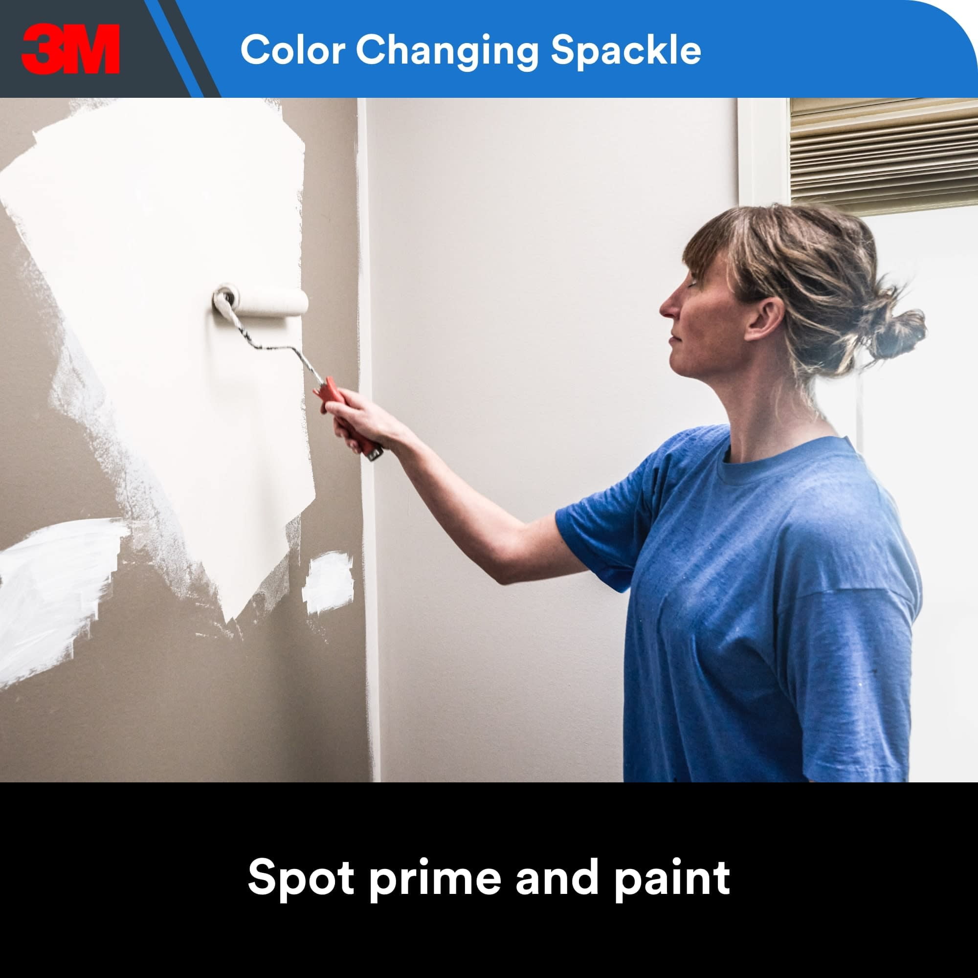 3M High Strength Hole Repair, 8 oz., Wall Repair, Color Changing Spackle, 1 Count