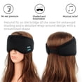 thumbnail image 4 of sweethay Sleep Eye Blinder Bluetooth Stereo Sound Eye Patch Wireless Music Blackout Eyepatch con micrófono incorporado, negro Type2 NO2, 4 of 6