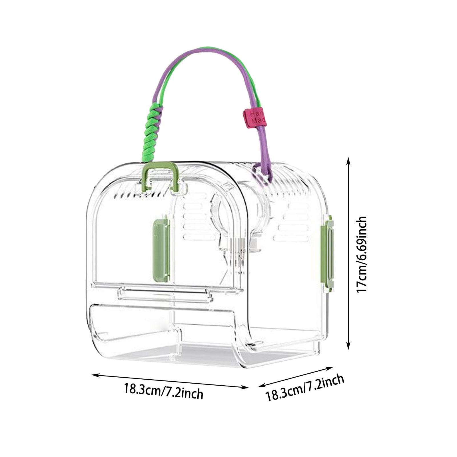 Portable Lightweight Bird Cage for Outdoor Use Ideal Travel Home for Small Birds and Budgies Ventilated and Easy to Carry Design