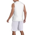 thumbnail image 2 of Naloa White Basketball Jersey Reversible Men's Mesh Athletic Sports Shirts Training Practice S-4XLLarge, 2 of 6
