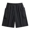 thumbnail image 2 of DayScoop Mens Shorts Casual Breeches Summer Fashion Ice Silk Fitness Breathable Comfortable Loose Sports Thin Running Fast-drying Short Pants Plus Size, 2 of 5