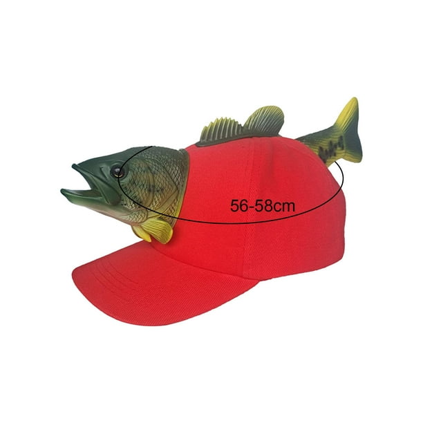 Novelty Baseball Cap Fish Hat for Men Women Party Adjustable