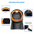 thumbnail image 5 of Lector Código Barras Omnidireccional 1d/2d/qr Usb Scanner, 5 of 5