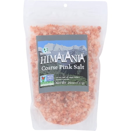 Natierra Himalania Coarse Pink Salt Pouch | Unrefined & Non-GMO | 26 Ounce (Pack of 6)