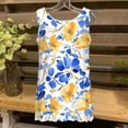 thumbnail image 4 of Rciityk Tank Top for Women Summer Round Neck Sleeveless Tunic Shirts Casual Loose Fits Floral Print Dressy Tees Beach Vacation Clothes, 4 of 5