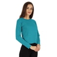 thumbnail image 2 of Inkmeso Perfect Long Sleeves T-shirt For Women Casual Regular Fit Basic Solid Everyday Tee T-shirts, 2 of 7
