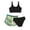 Light Green, variant on YunPes Teen Girls 3 Piece Bathing Suit Cute Swimsuit Crop Top Briefs with Tropical Shorts Quick Dry Tankini Set Beach Sport Swim Set