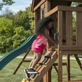 thumbnail image 4 of Swing-N-Slide WS 8352 Knightsbridge Ultimate Wood Backyard Swing Set with Monkey Bars, Slide, Wood Roof, Belted Swings, Glider Swing, and Rock Climbing Wall, 4 of 8