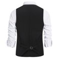 thumbnail image 2 of Allthemen Men's Vest, Solid Color Business Wedding Slim Suit Vest, 2 of 5