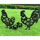 thumbnail image 3 of Decoración de jardín de pollo de metal para exterior, 4 piezas de arte de patio de pollo de metal, estacas decorativas de jardín, regalos de pollo para amantes de los pollos, 3 of 5