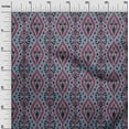 thumbnail image 2 of oneOone Tissu Polyester Lycra Imprimé Géométrique Ikat 1 Yard 56 Pouces de Large, 2 of 4